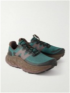 New Balance - Fresh Foam More Trail v3 Rubber-Trimmed Mesh Sneakers - Brown