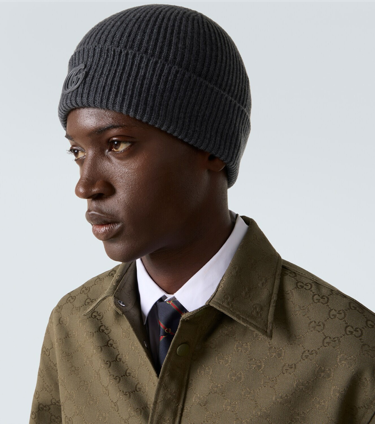 Gucci Double G ribbed-knit cashmere beanie