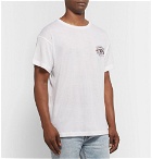 The Elder Statesman - Printed Cotton and Cashmere-Blend Jersey T-Shirt - White