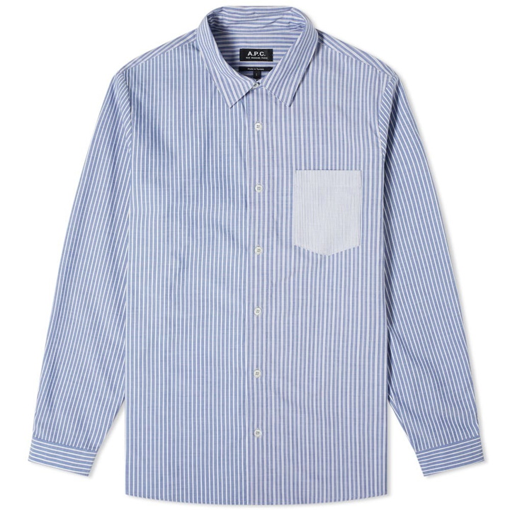 Photo: A.P.C. Mix Stripe Shirt