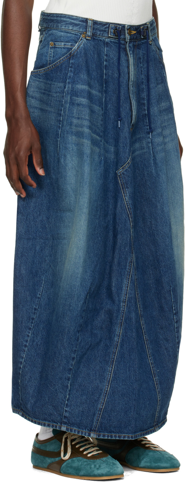 NEEDLES Navy H.D. Skirt