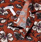 Loewe - Camp-Collar Floral-Print Woven Shirt - Men - Brown