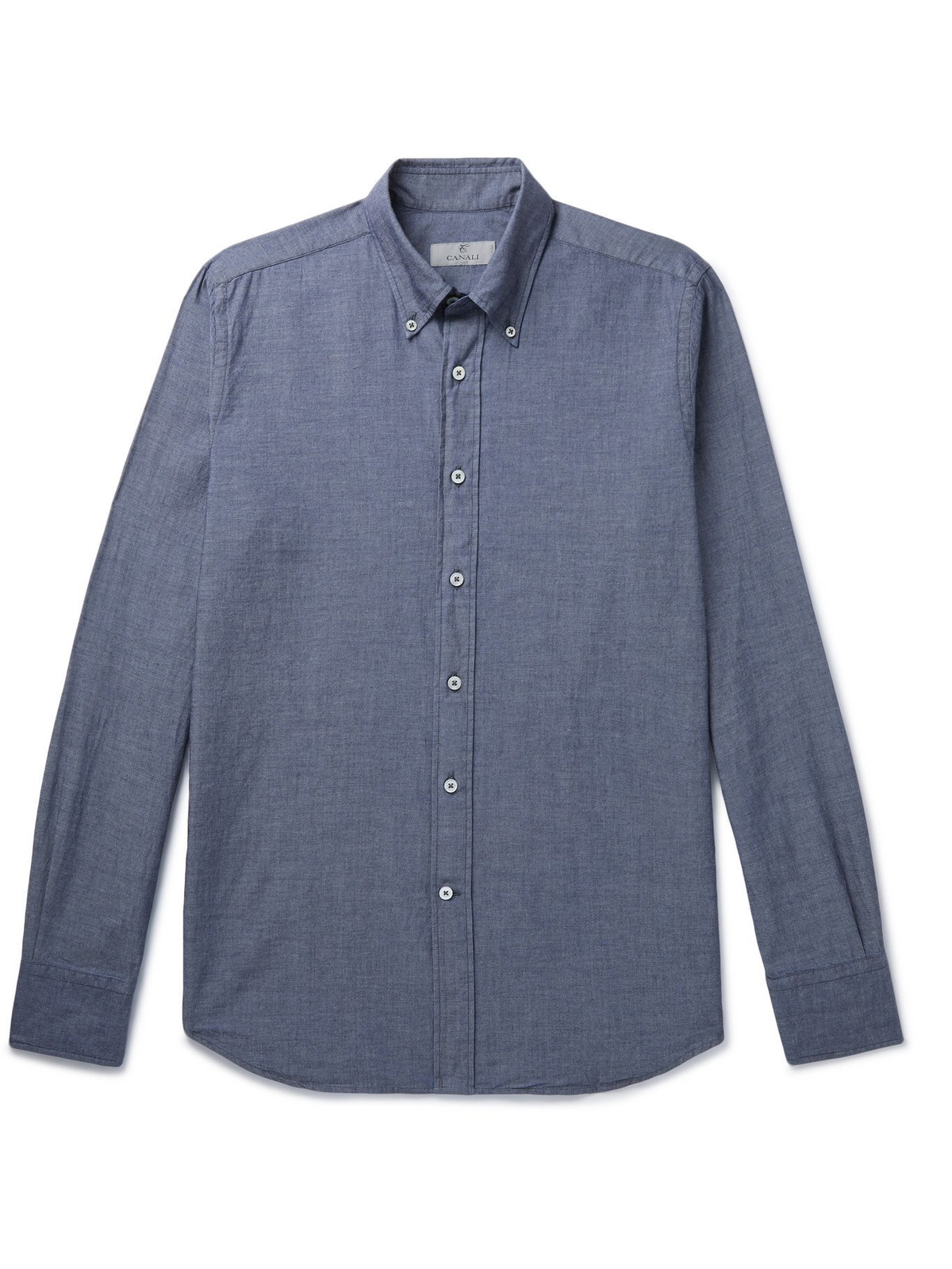 Blue chambray shirt - Button down collar