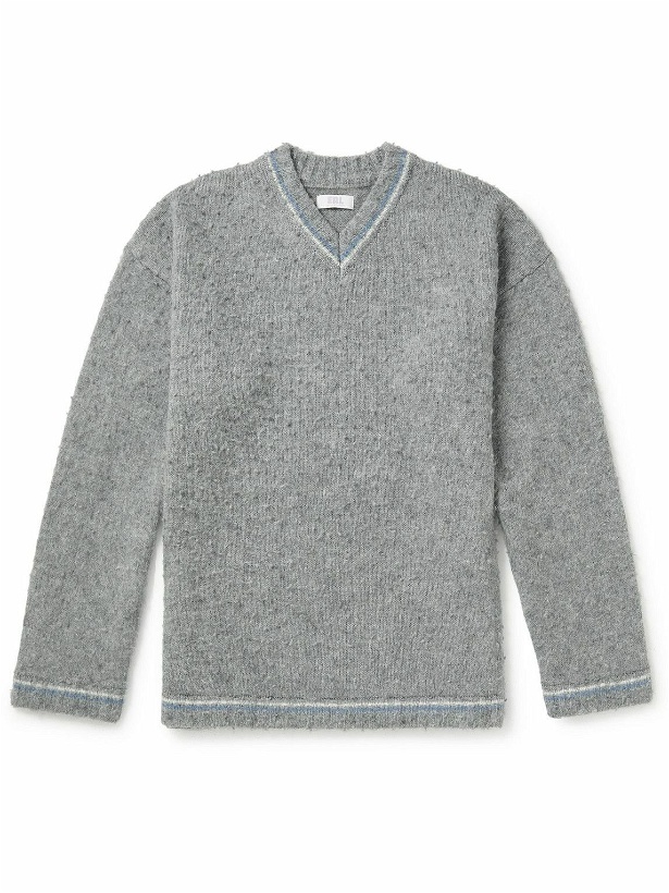 Photo: ERL - Washed Wool-Blend Sweater - Gray