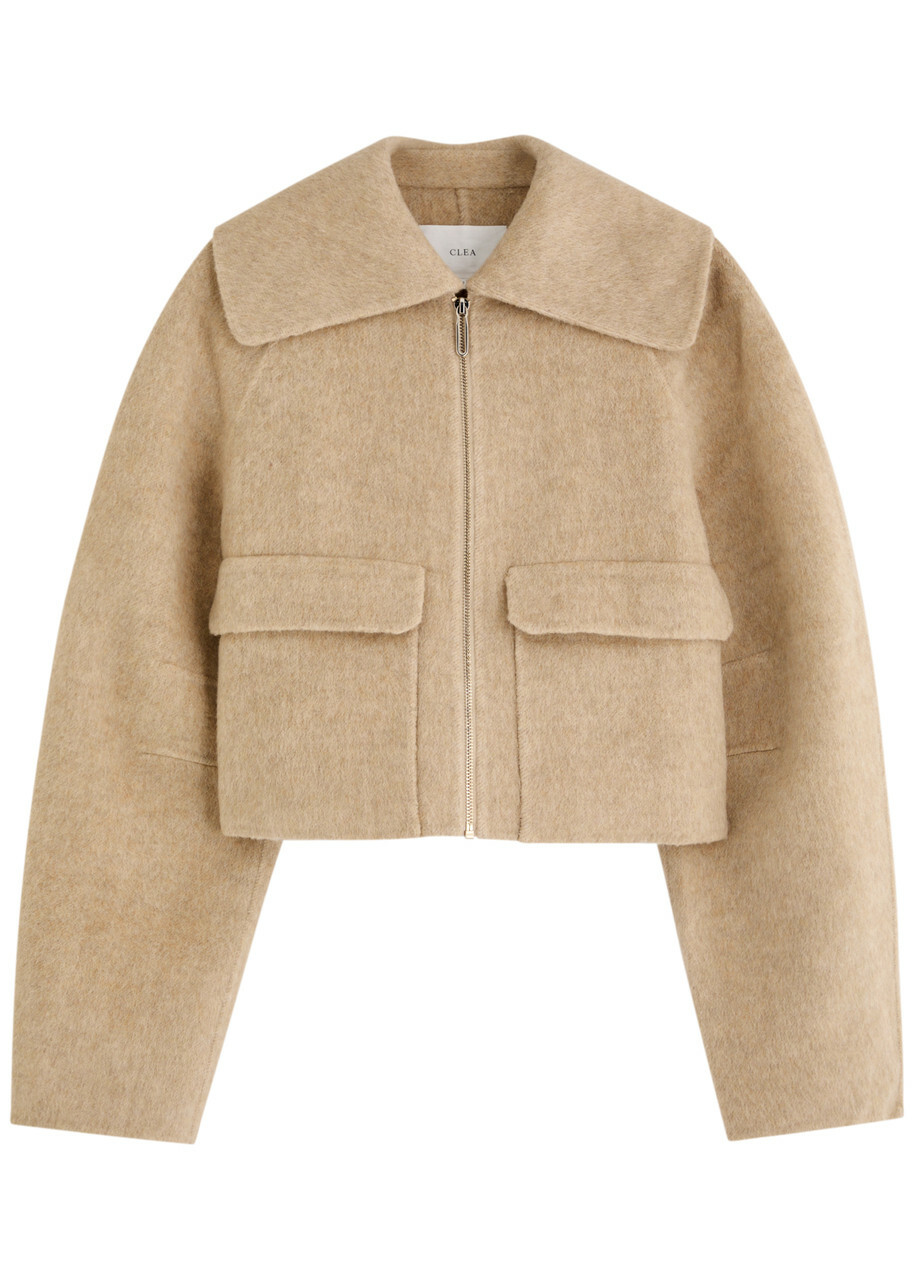 Clea Alto Wool-blend Jacket Beige