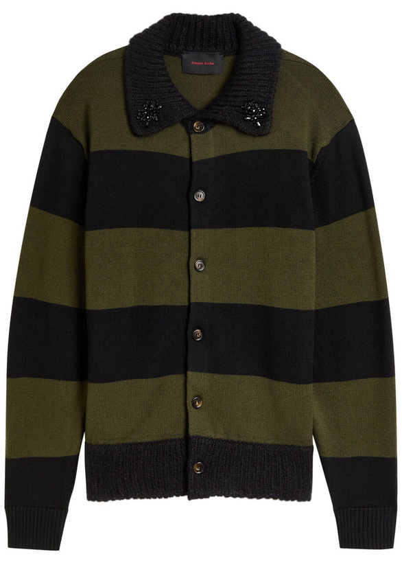 Photo: Simone Rocha Striped Wool Cardigan Multicoloured 1