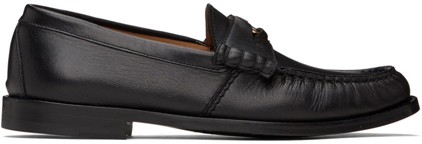 Photo: Rhude Black Leather Penny Loafers