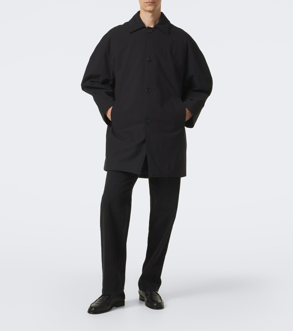 The Row Verna cotton poplin car coat