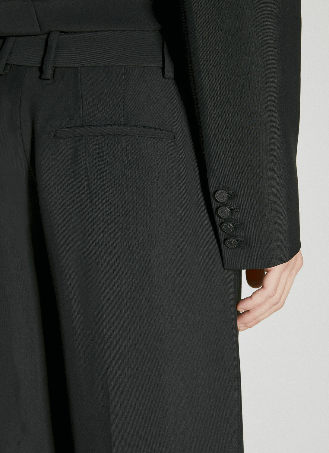 Mugler Cut-Out Tailored Pants