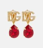 Dolce&Gabbana DG crystal clip-on earrings