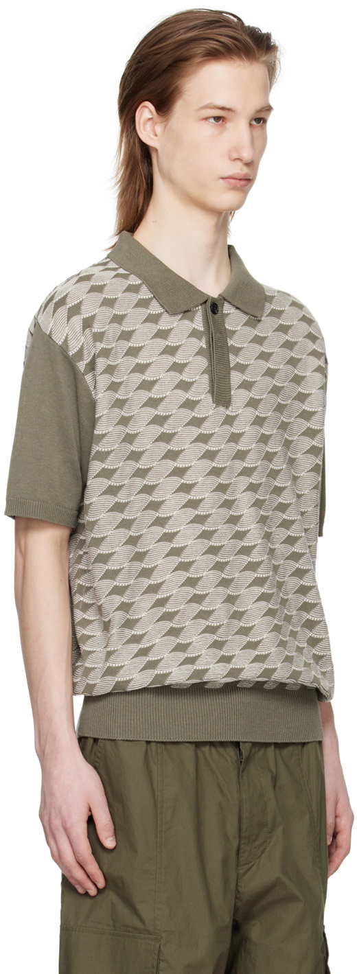 AFTER PRAY Khaki Knotted Polo
