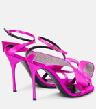 Area - x Sergio Rossi Marquise crystal-embellished sandals