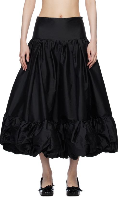 Photo: Paula Canovas Del Vas Black Merengue Midi Skirt