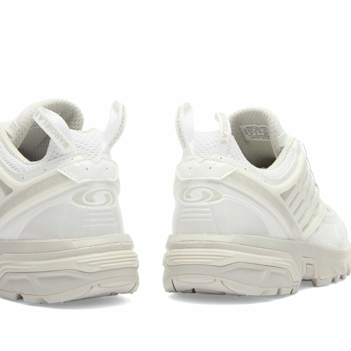 MM6 Maison Margiela Women's x Salomon ACS Pro 3 Sneakers in White/Lunar Rock