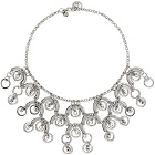 Paco Rabanne Silver Sphere Necklace