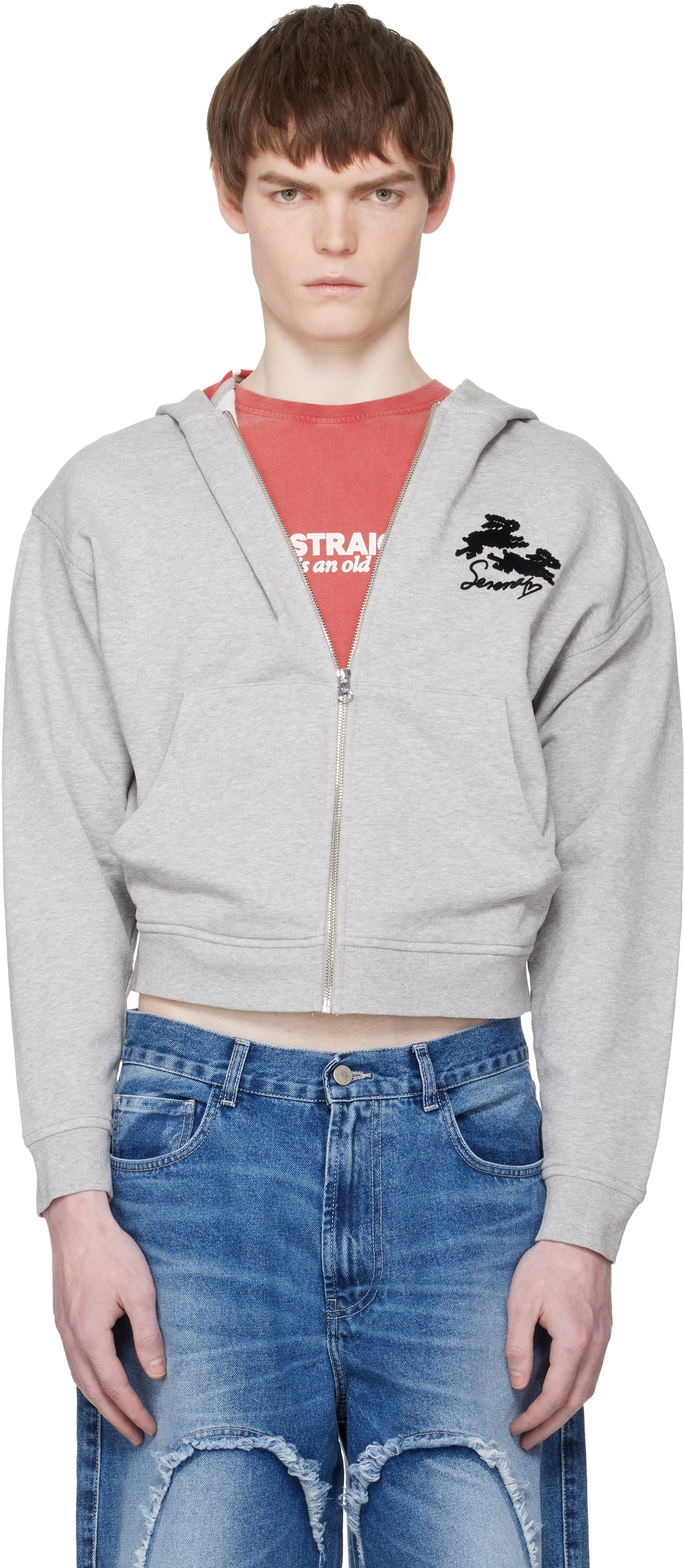 Carne Bollente Gray 'Sex' Hoodie Carne Bollente Carne Bollente Gray 'Sex' Hoodie Carne Bollente