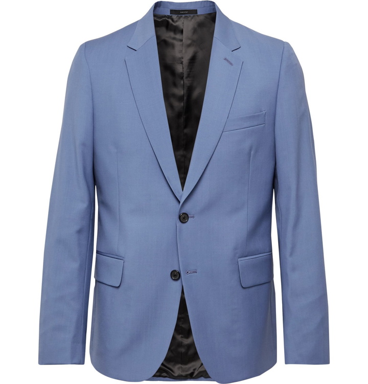 Photo: Paul Smith - Soho Slim-Fit Wool and Mohair-Blend Suit Jacket - Blue