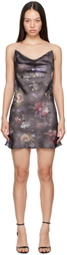 Y/Project Gray Invisible Strap Minidress