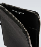 Maison Margiela - Leather phone pouch with strap