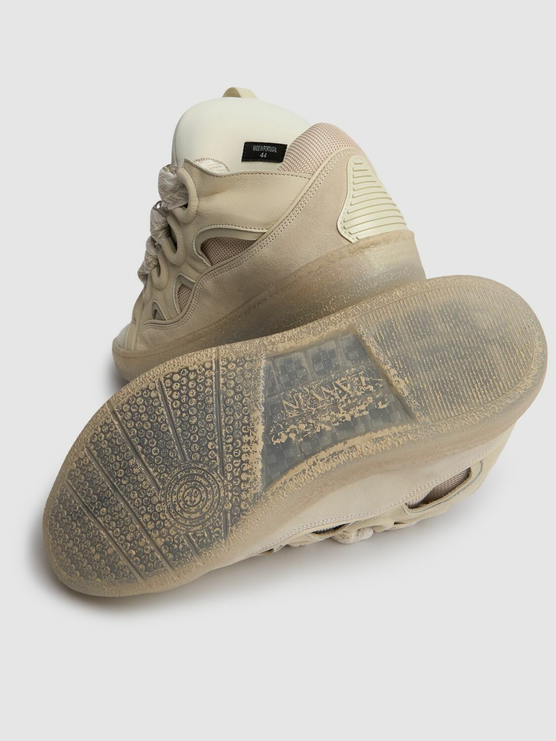 LANVIN Curb Leather Sneakers Lanvin