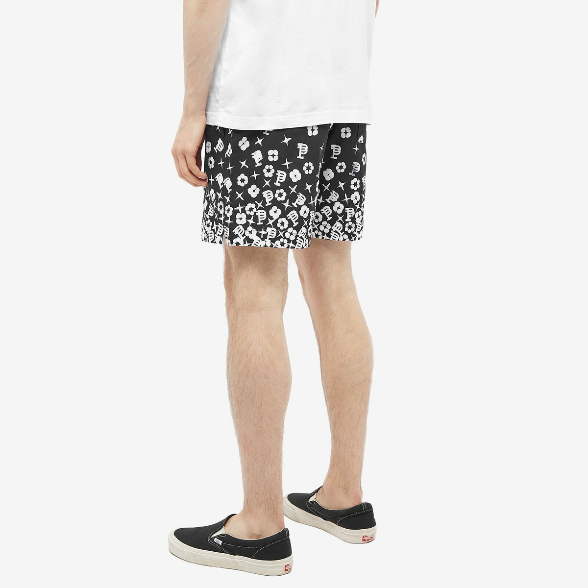 Purple Brand Men's All Round Patterned Short in Black
