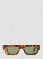 Colpo Spotted Havana Sunglasses in Brown