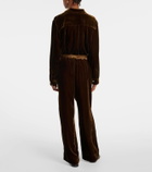 Asceno London velvet pajama pants