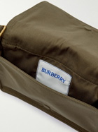 Burberry - Logo-Embroidered Gabardine Messenger Bag