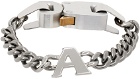 1017 ALYX 9SM Silver Buckle Charm Bracelet