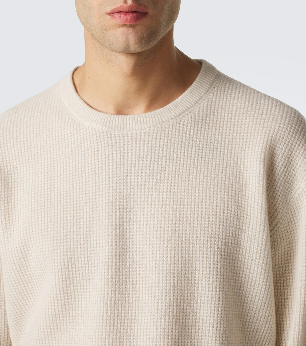 Frame Waffle-knit wool and cashmere sweater
