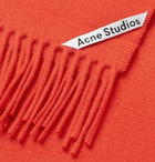 Acne Studios - Canada Fringed Wool Scarf - Men - Orange