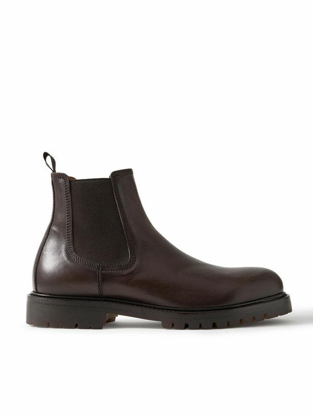 Photo: Officine Creative - Boss Leather Chelsea Boots - Brown