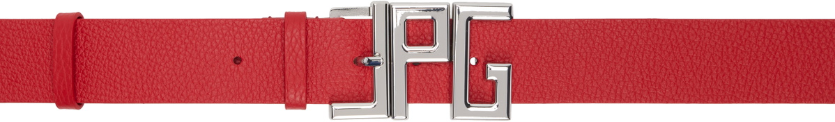 Jean Paul Gaultier Red 'The JPG' Belt