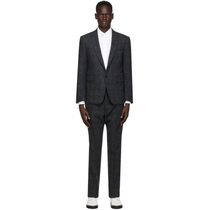 Photo: Thom Browne Grey Tattersall Check Classic SB Suit