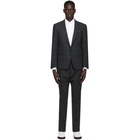 Thom Browne Grey Tattersall Check Classic SB Suit