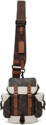 Coach 1941 Brown & White Hitch 13 Backpack