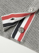 Thom Browne - Slim-Fit Striped Merino Wool Sweater - Gray