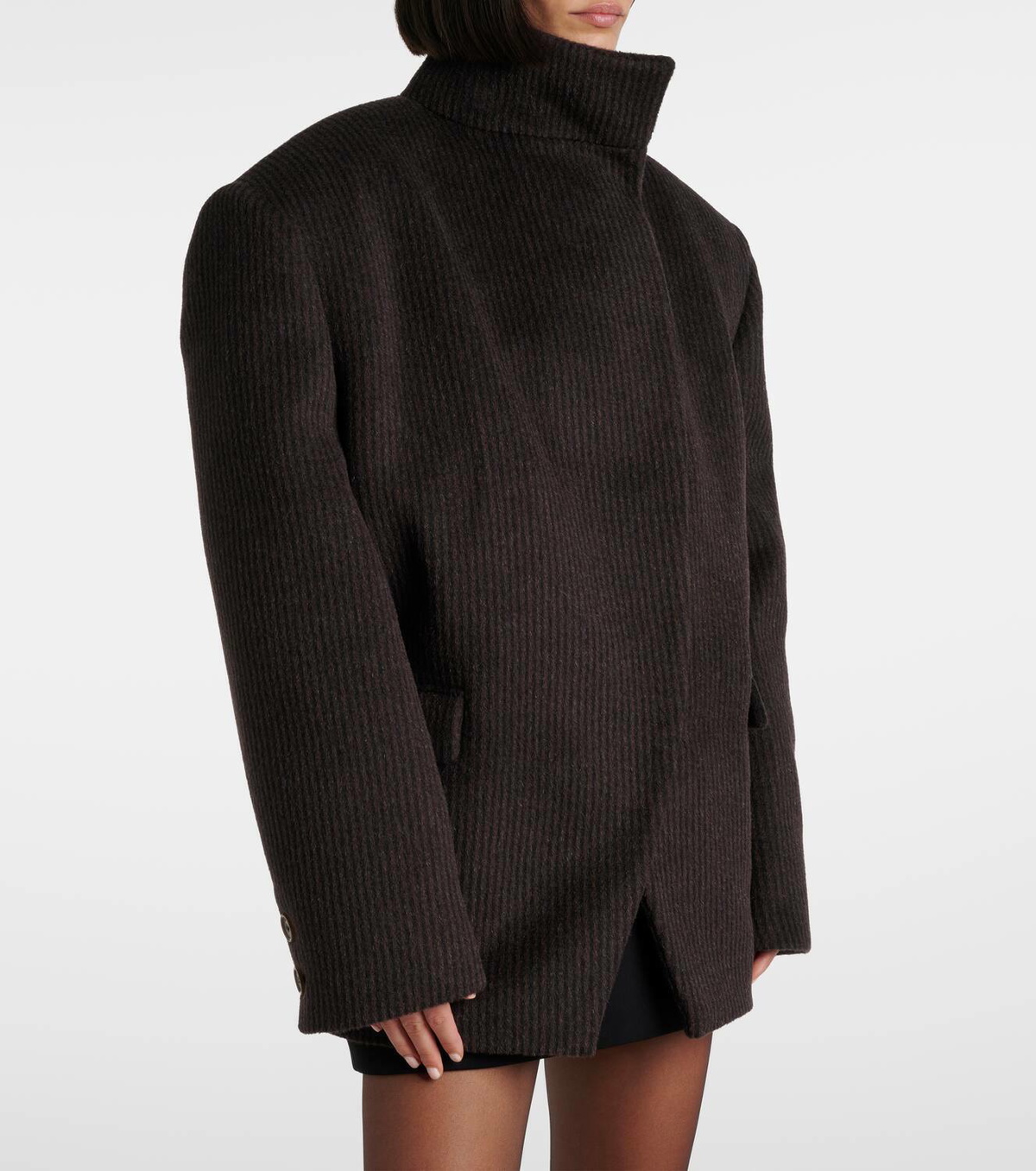 【MAGDA BUTRYM】Oversized alpaca-blend coat コート Magda Butrym Beige Coats | Luxury Designer Collection | Coveti