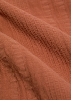 Wax London Didcot Seersucker Shirt Orange