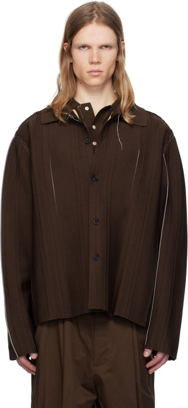 Photo: Camiel Fortgens Brown Viscose Cardigan