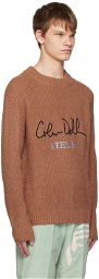 KidSuper Brown Colm Dillane Signature Sweater