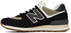 New Balance Black ML574 Sneakers