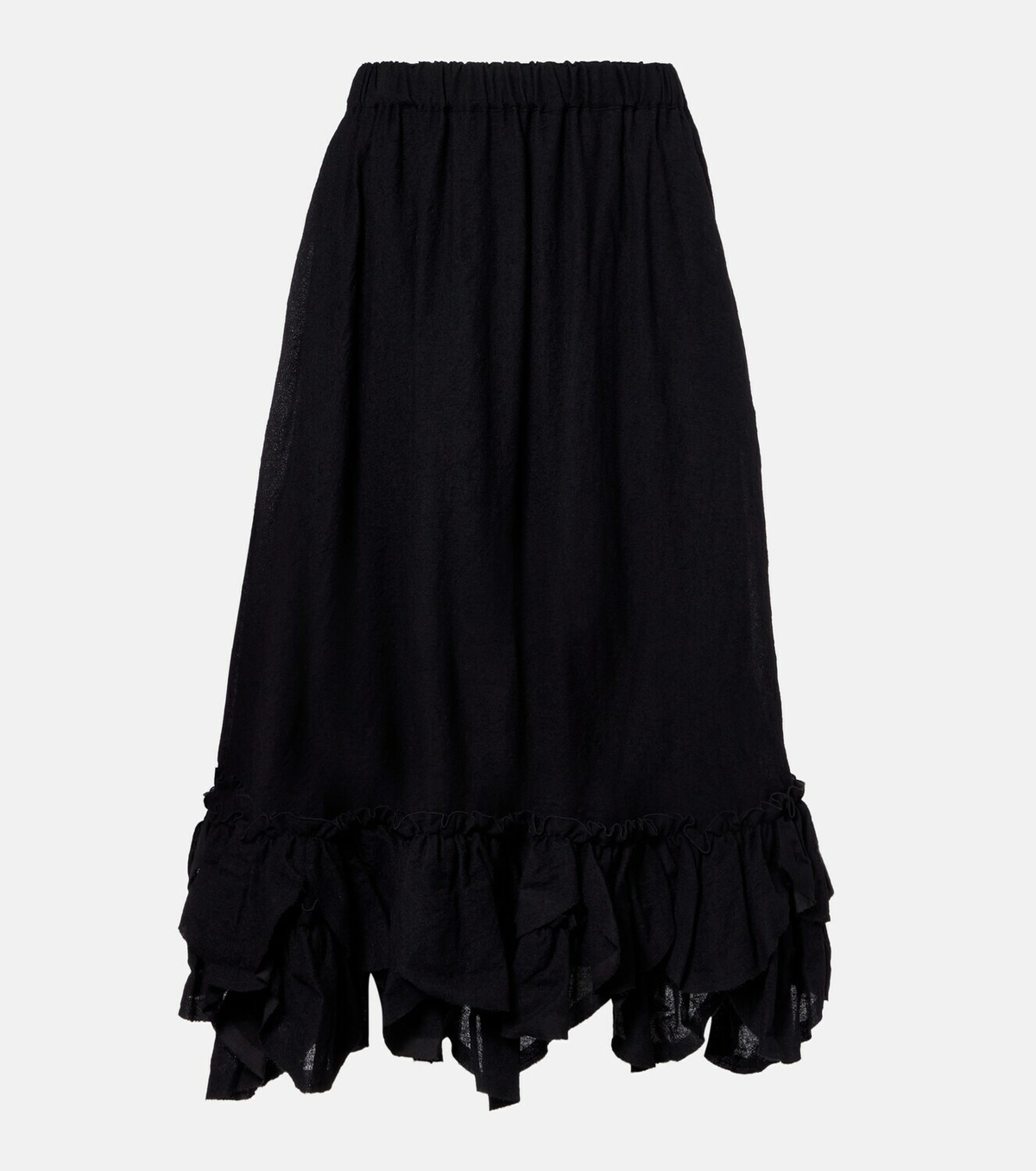 Noir Kei Ninomiya Wool-blend midi skirt