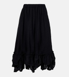 Noir Kei Ninomiya Wool-blend midi skirt