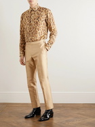 TOM FORD - Shelton Straight-Leg Cotton-Blend Suit Trousers - Gold