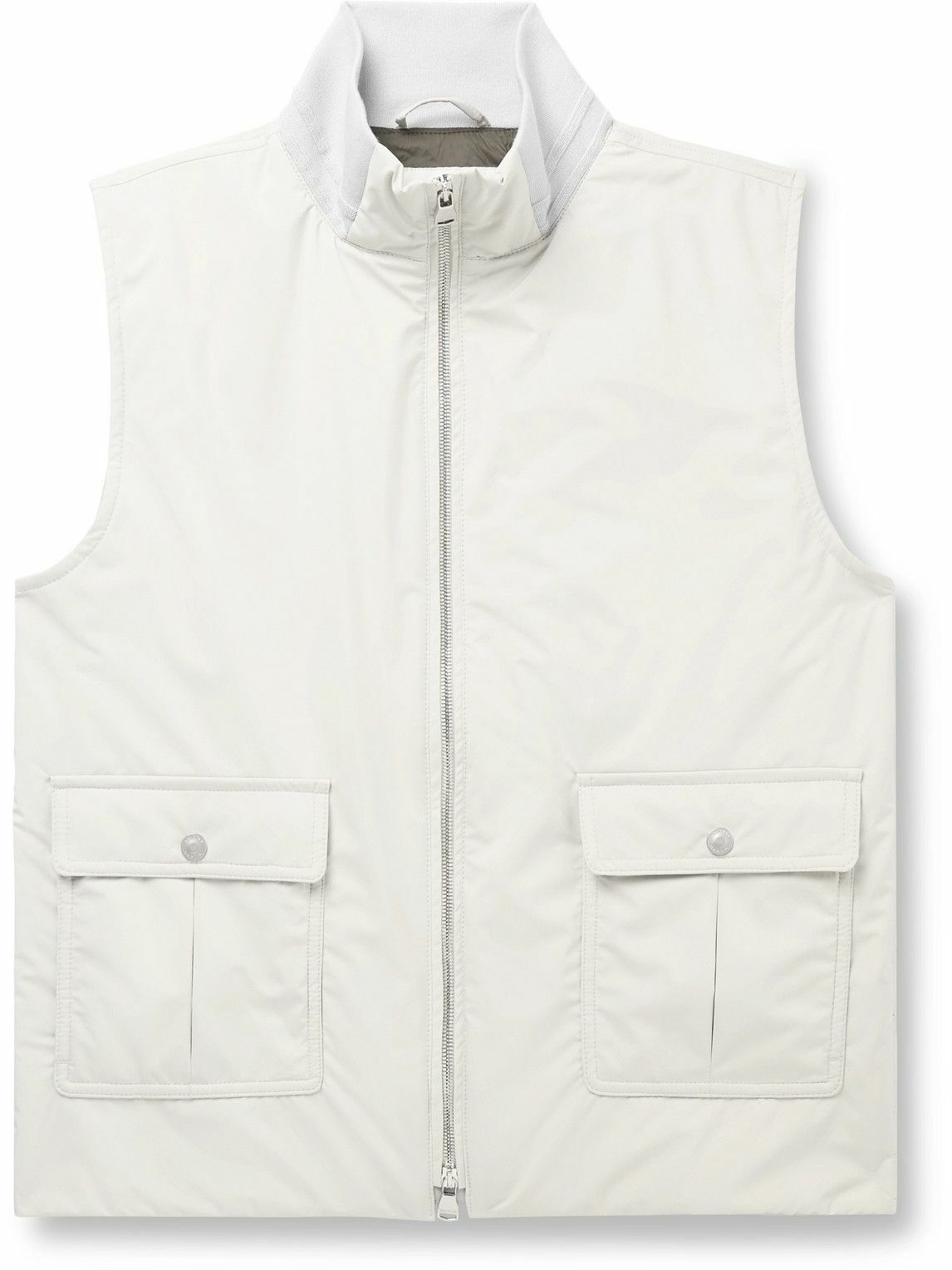Valstar - Caddy Stretch-Jersey Trimmed Padded Shell Gilet - Neutrals