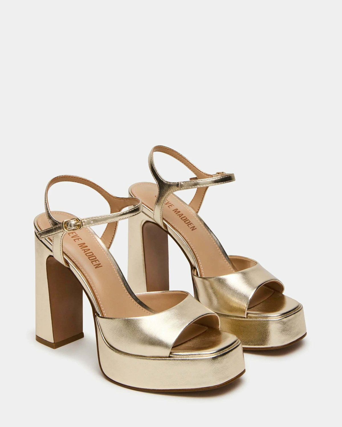 Steve Madden Liandra Heels in Gold