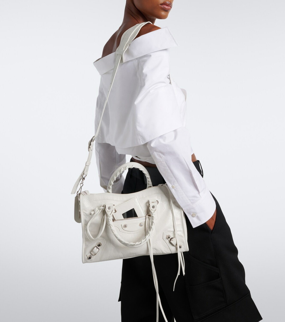 Balenciaga Le City Small leather top-handle bag