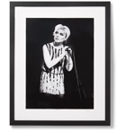 Sonic Editions - Framed 1979 Debbie Harry in Manchester Print, 17" x 21" - Black