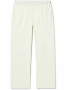 Orlebar Brown - Cantwell Beach Straight-Leg Pleated Cotton and Linen-Blend Drawstring Trousers - White